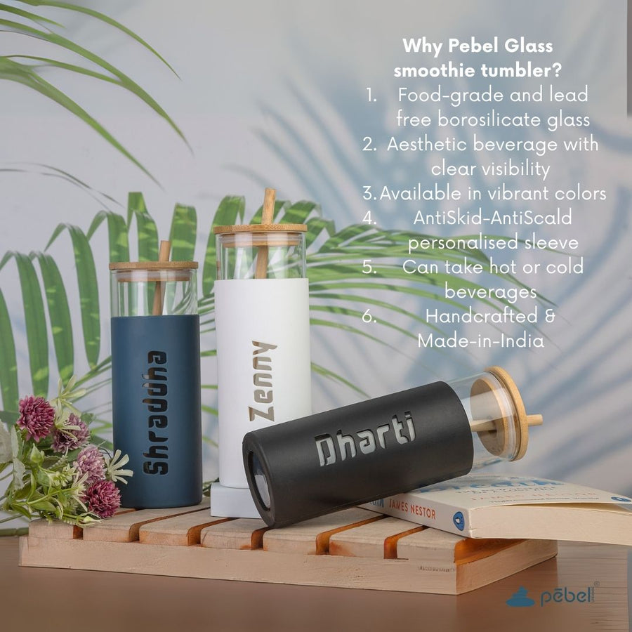 Personalized glass tumbler