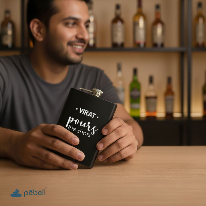 Personalized Engraved Stainless Steel Hip Flask