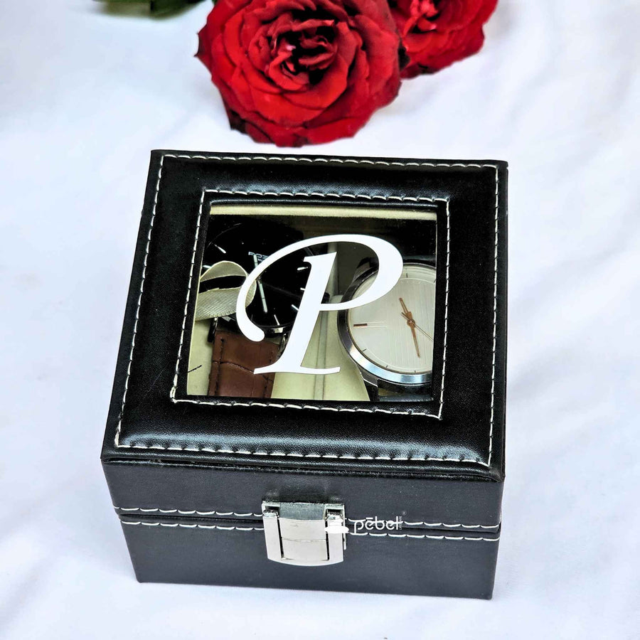 Personalized Watch Box Organizer by Pebel Lifeware
