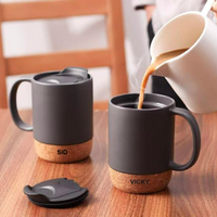 Personalized Move Ceramic Coffee Mugs with Cork Base