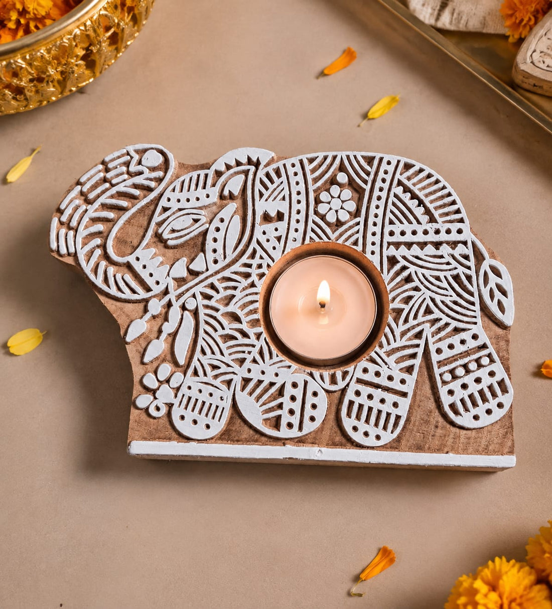 Traditional Premium Diwali Gift Hamper with Copper Bottle, Dryfruits