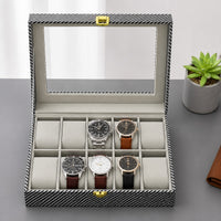 Personalized 10 Slot Watch Box