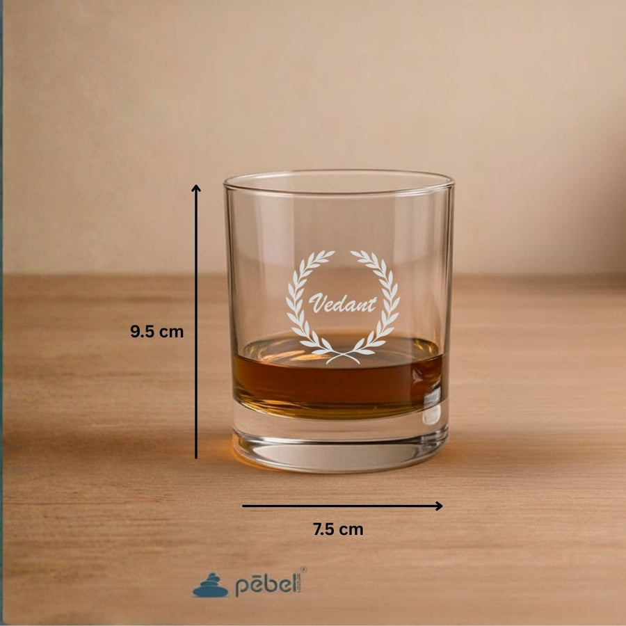 Customized Barware Glass Engraved