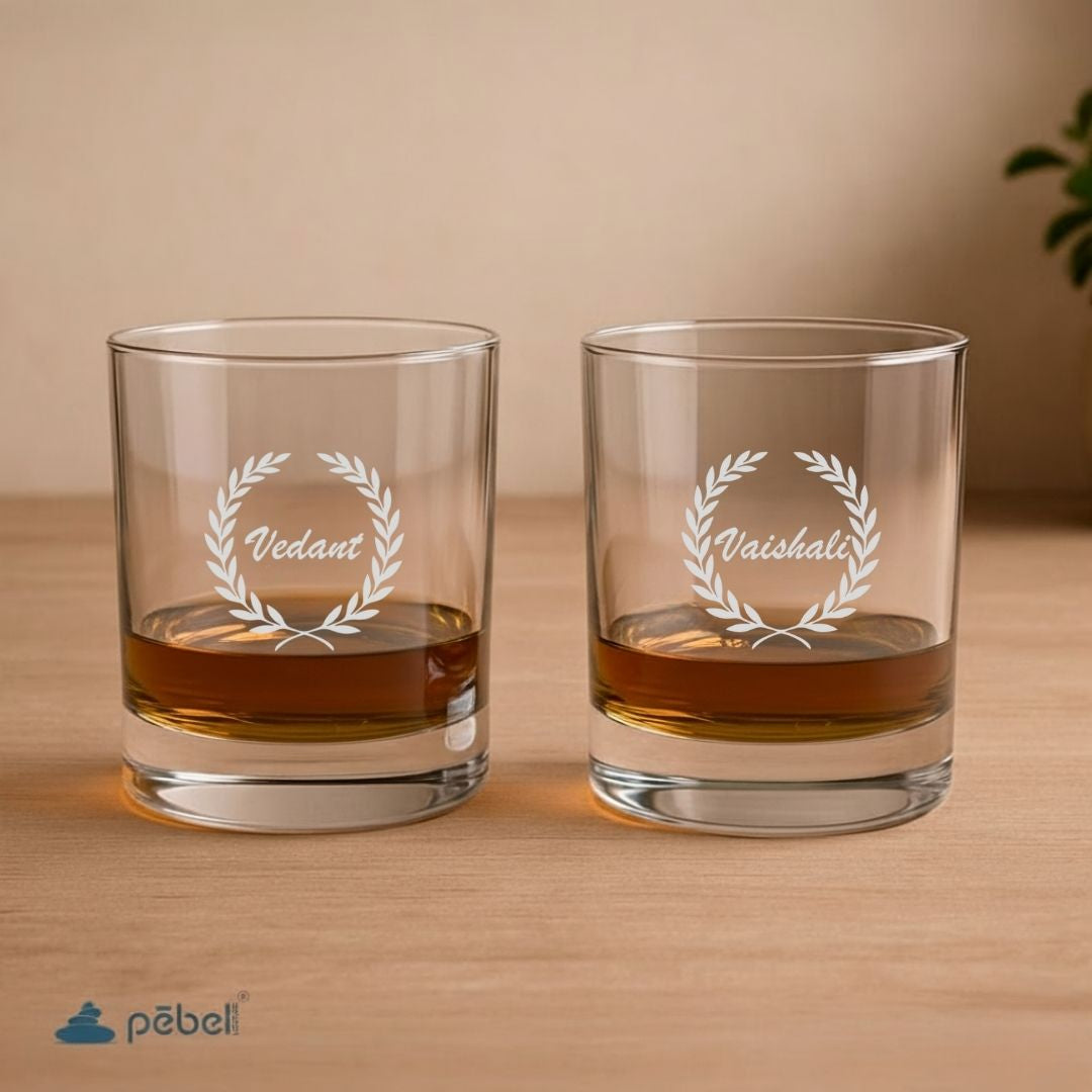Custom Engraved Whiskey Glass India