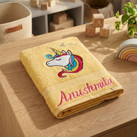 Unicorn kids towel