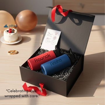 Personalized Wedding Gift Hamper | Name Glass Bottles S