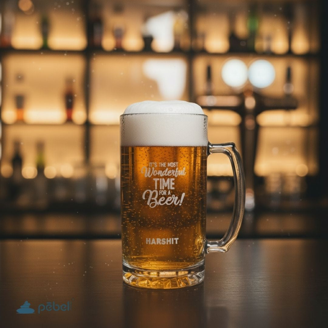 Custom Engraved Beer Glass for Gifting