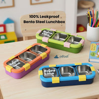 Customized Leakproof Silicone Ring Bento Lunch Boxes with 3 Compartments