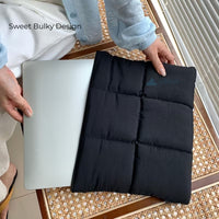 Puffy Black Laptop Sleeve