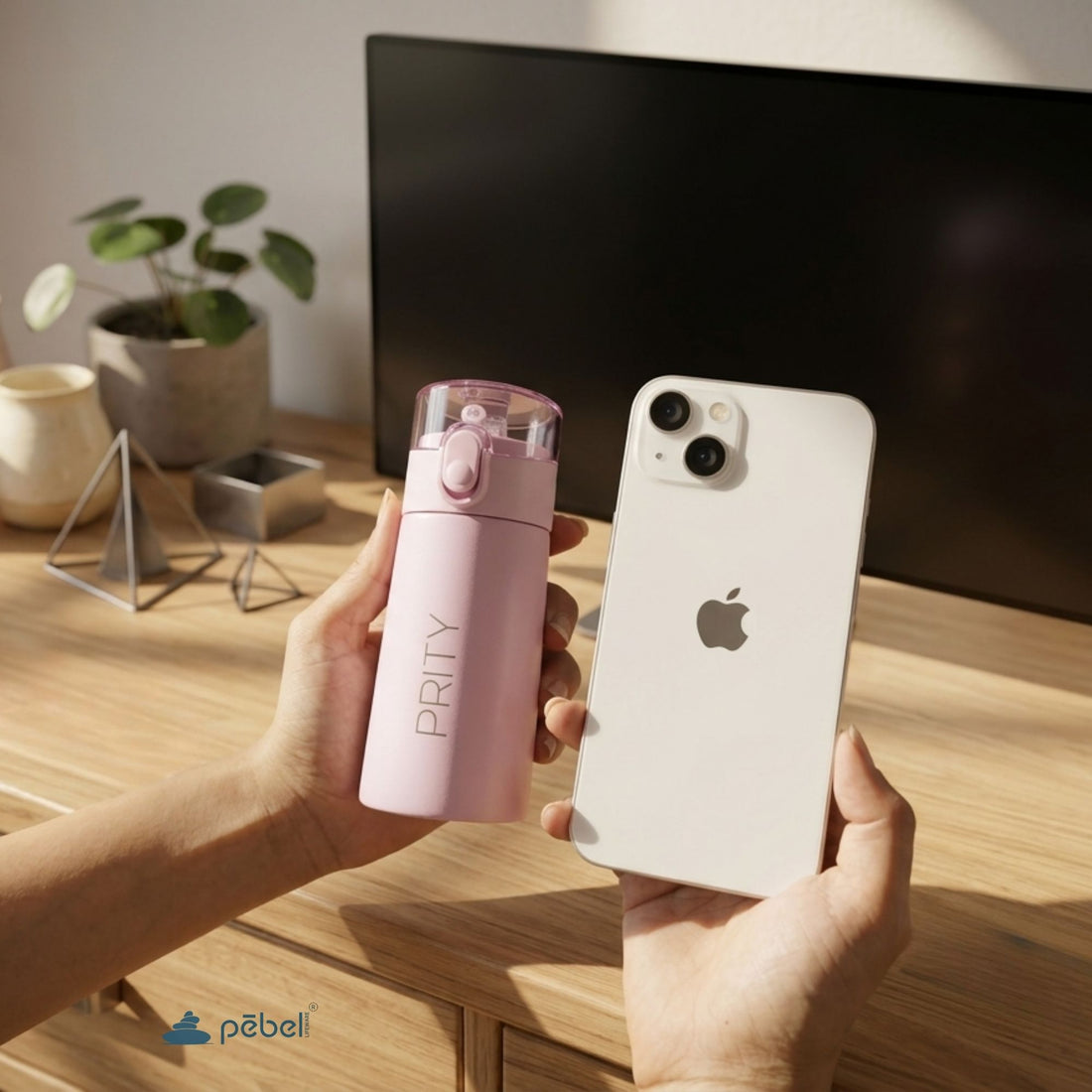 Personalized Gift for Sister | Mini Insulated Stainless Steel Flask 150ml, Lipstick cover & Cute Jewelry Organizer