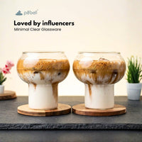 Bubble glass tumbler