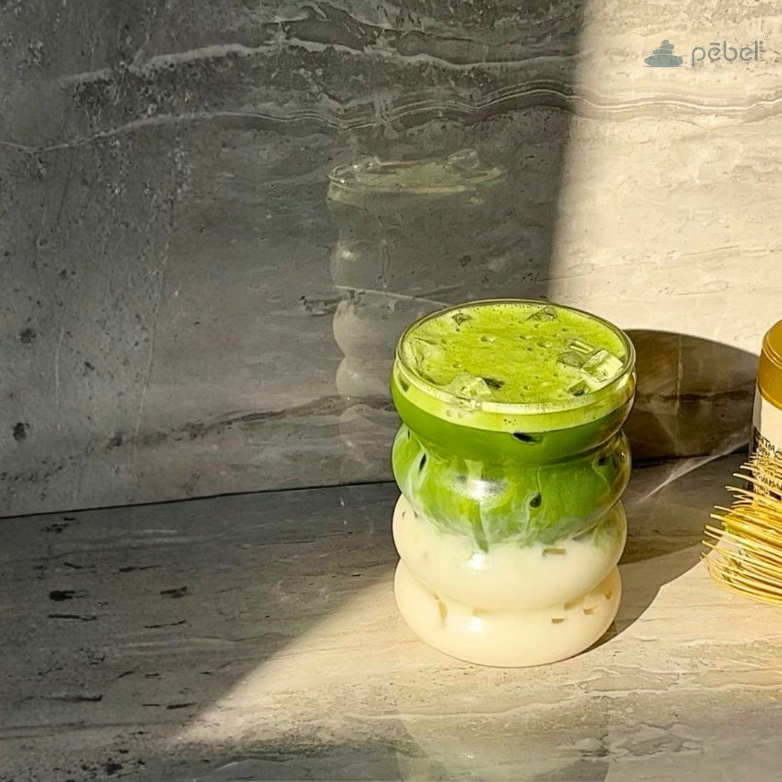 Matcha glass sipper