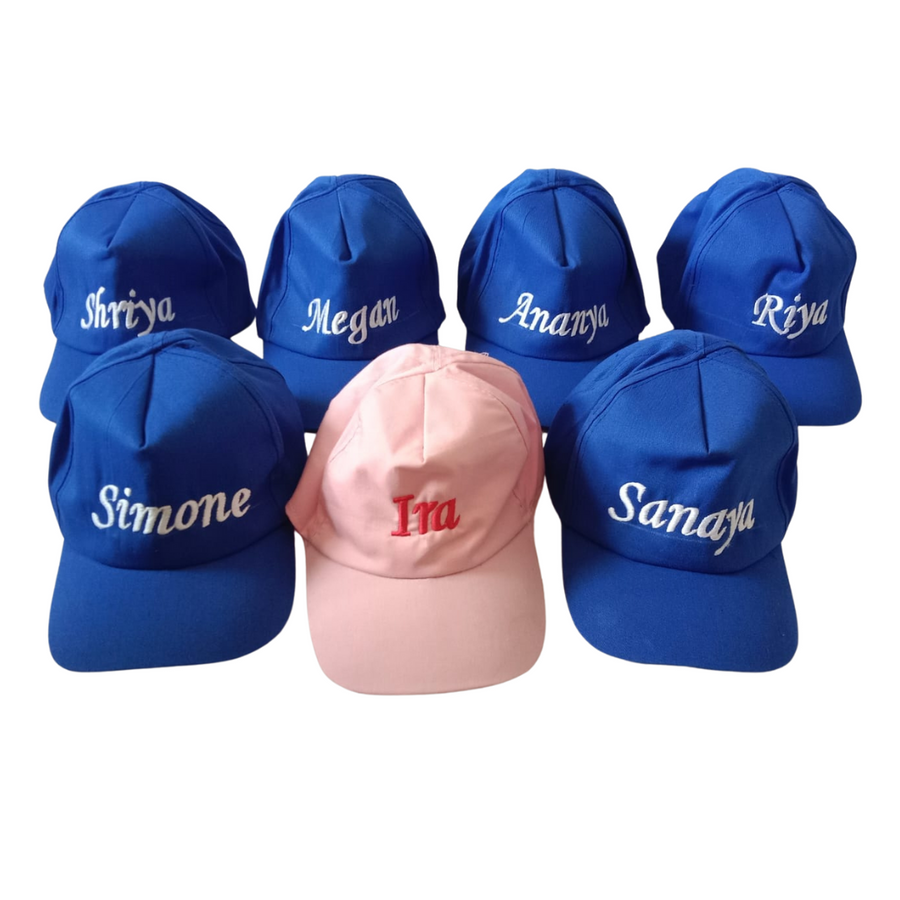 Embroidered caps india shop