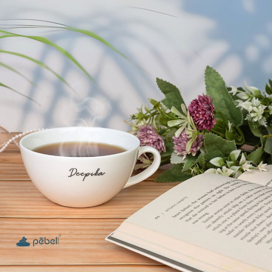Broad White Handcrafted Ceramic Coffee Mugs