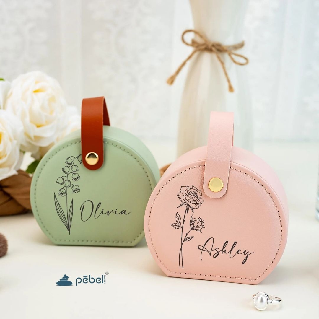 Personalized Jewelry Organizer Box - Women’s Day Gift