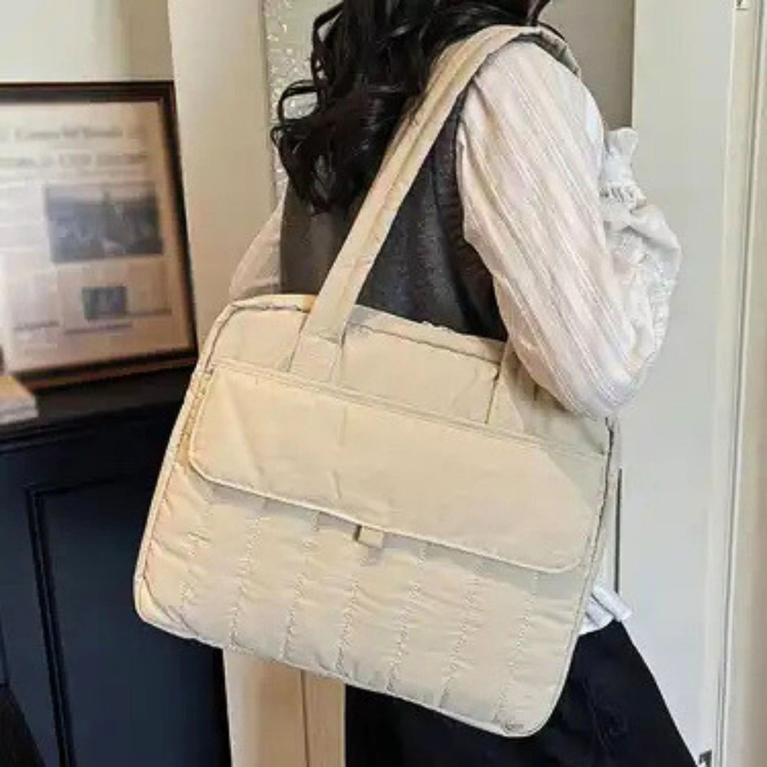 Laptop Bag | Puffy Laptop Sleeve with Handle & Zip