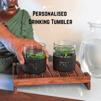 Personalized Drinking Glass with Silicone