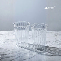 Matcha Fluted Glass - Conical Mug (Set of 2)