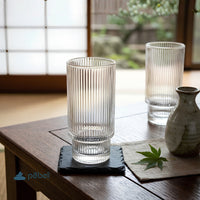 Ribbed Latte Glasses (Set of 2) | 400ml