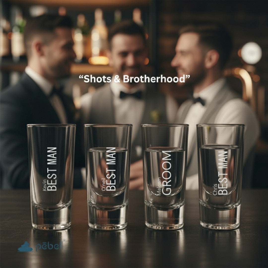 Bestman Customized Shot Glass Gift