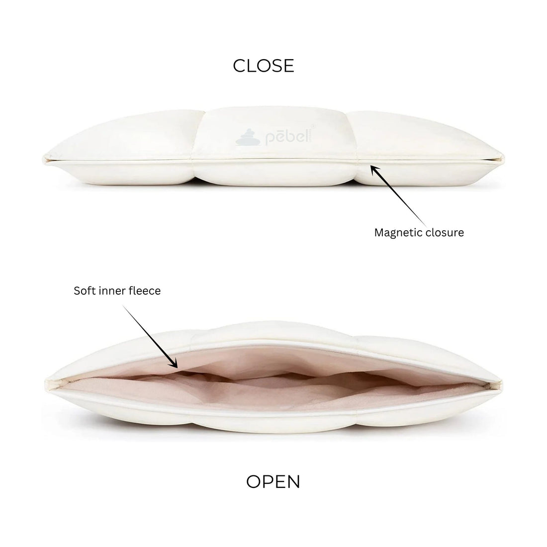 White Puffy Laptop Sleeve