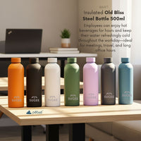 Custom Logo Insulated Steel Water Bottles | 500ml