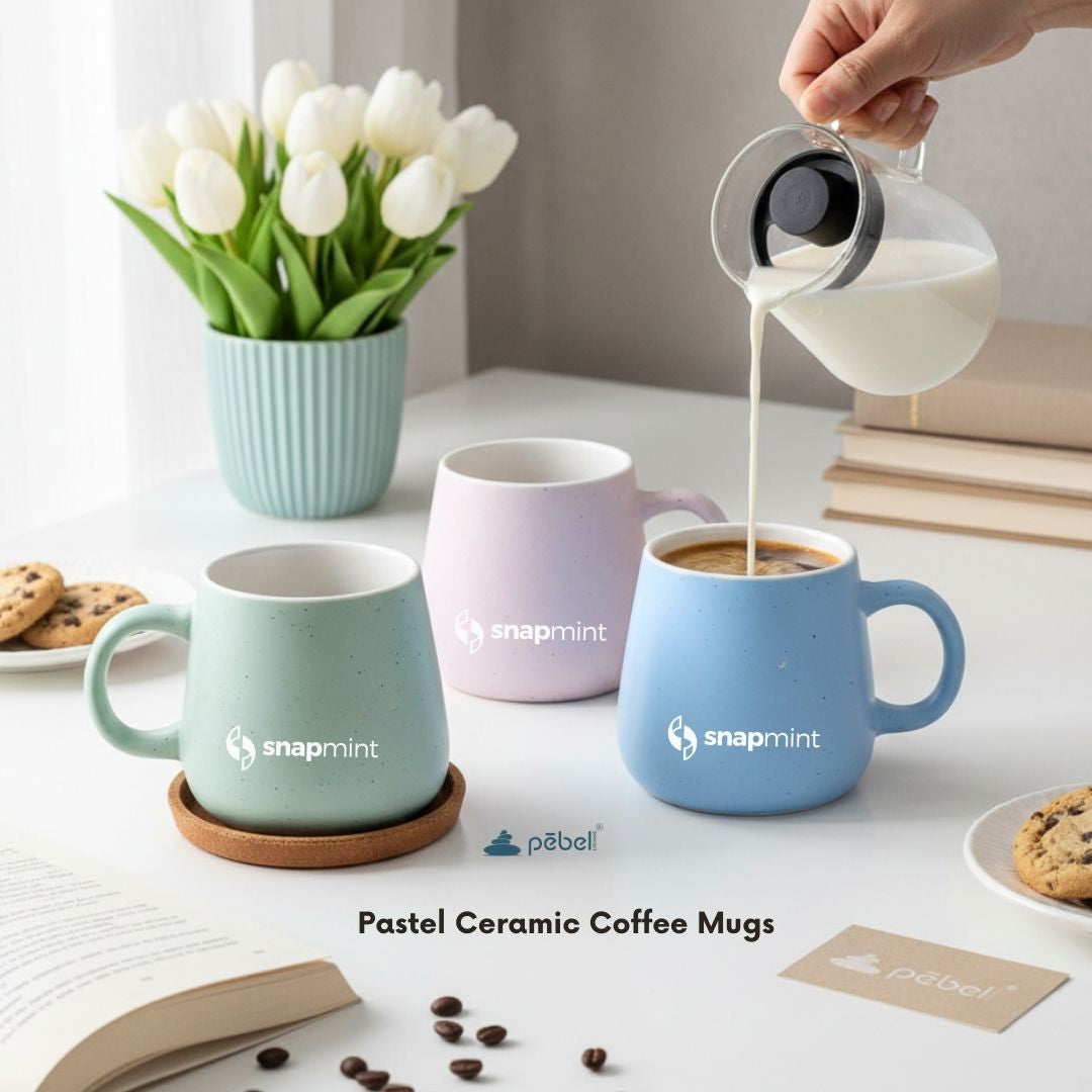 Pastel Ceramic Coffee Mug - Your Logo