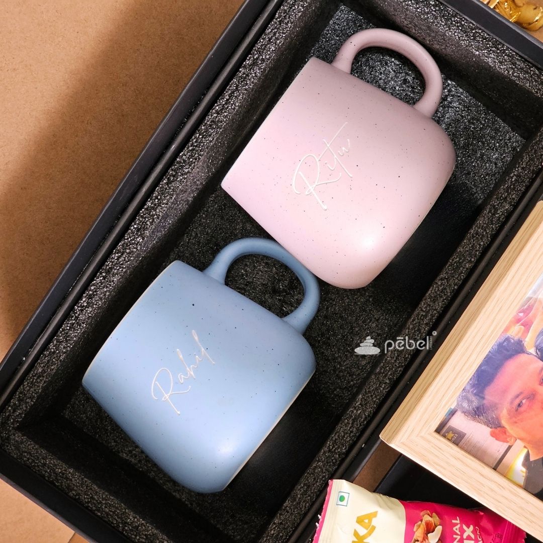 Bhai Bhabhi Pastel Mugs Gift Set