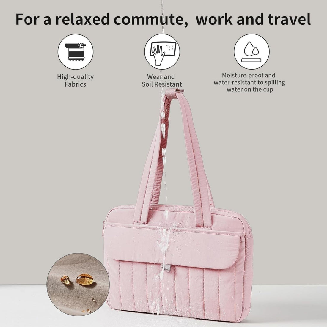 Laptop Bag | Puffy Laptop Sleeve with Handle & Zip