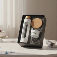 Hydration Motivation Gift Hamper | Glass Bottle, Viral Bev Glass & Coaster