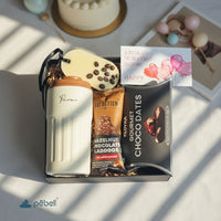 Insulated Mug, Coffee Wax Bar & Munchies