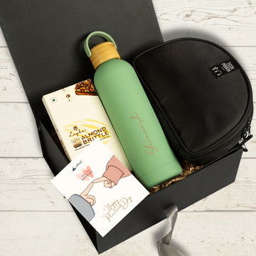 Tech Pouch & Personalized Insulated Vaccum Bottle Hamper