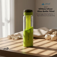 SiliVano Infuser Glass Bottle with Silicone Sleeve | 750ml - Your Logo