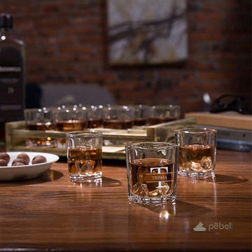 Pebel Lifeware Personalized Square Shot Glasses