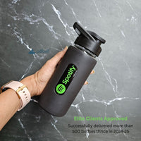 Customized Glass Bottle with Silicone Sleeve | 550ml - Your Logo