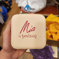 Personalized Pink jewelry organizer box with logo