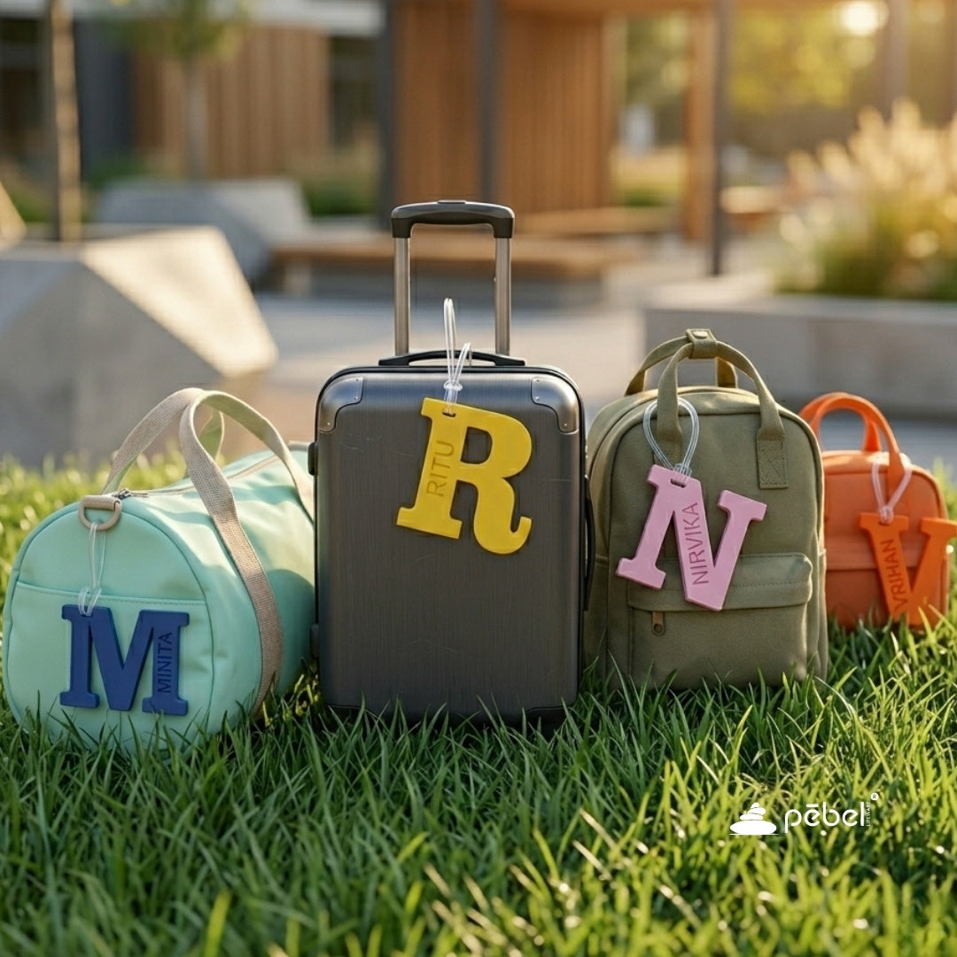 Alphabet Name Tags | Personalized Bag Tags | Multi-purpose Tags