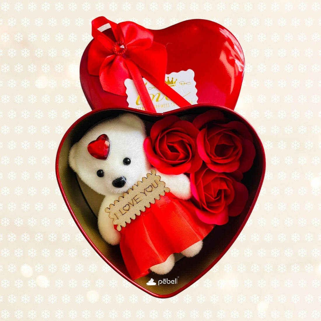 Heart Shaped Teddy Gift Box for your Valentine