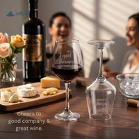 Engraved Wine Glasses Gift Set