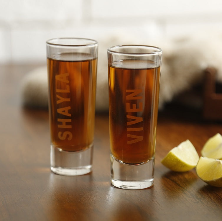 Personalized Shot Glasses Set of 2