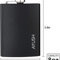 Personalized Engraved Stainless Steel Hip Flask for Unique Gift Ideas