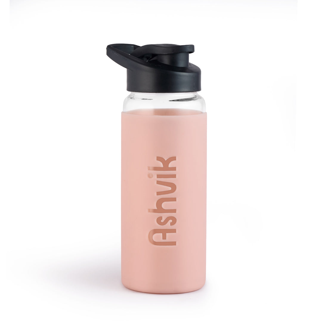Personalized Glass Bottle with Silicone Sleeve | 550ml | Stylish Water Bottle