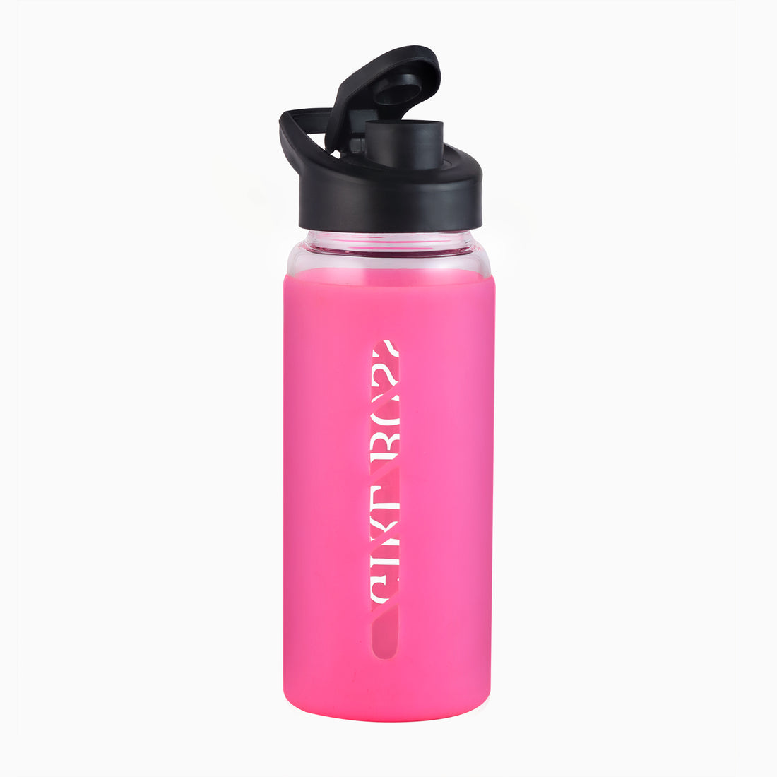 Stylish Glass Bottle with Silicone Sleeve | 550ml | Girl Boss | Sun Shine In