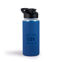 Stylish Glass Bottle with Silicone Sleeve | 550ml | Girl Boss | Sun Shine In