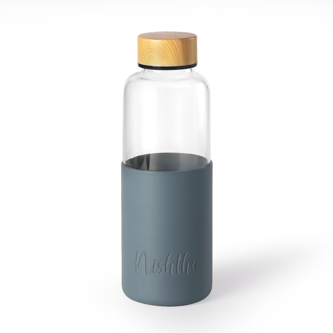 Personalized Studio Glass Bottle with Silicone Sleeve
