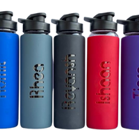 Personalized Glass Bottle with Silicone Sleeve | Stylish 750ml Water Bottle
