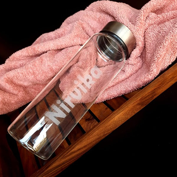 Customized Glass Bottle with Steel Lid