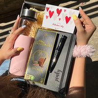 Personalized Birthday Gift Hamper | Glass Bottle, Diary & Pen