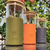 Smoothie Glass Tumblers with Straw