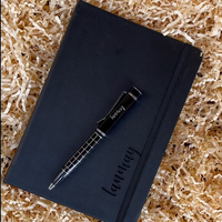 Personalized Gift Hamper | Glass Bottle, Diary & Pen